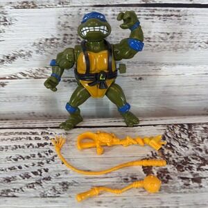 Vintage TMNT Ninja Turtles 1990 Sword Slicin Leo Wacky Action Leonardo Complete